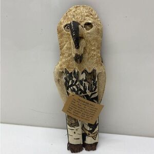 Vintage Tikuna Tree Bark Cloth Doll Colombian Amazon Folk Art Imports Chibcha